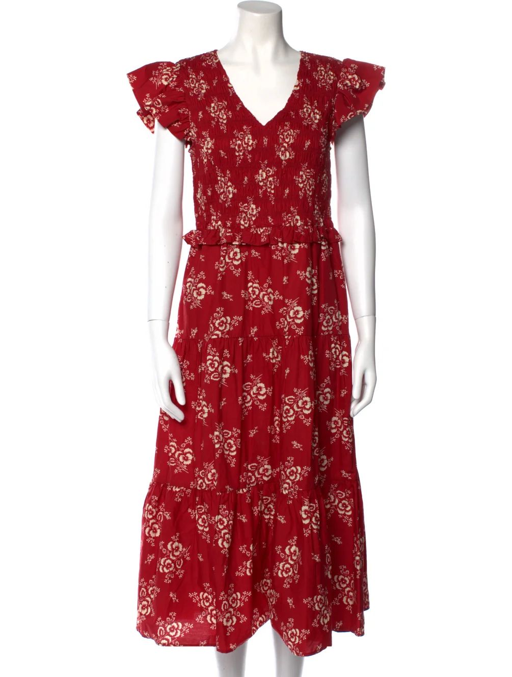 Floral Print Midi Length Dress | The RealReal
