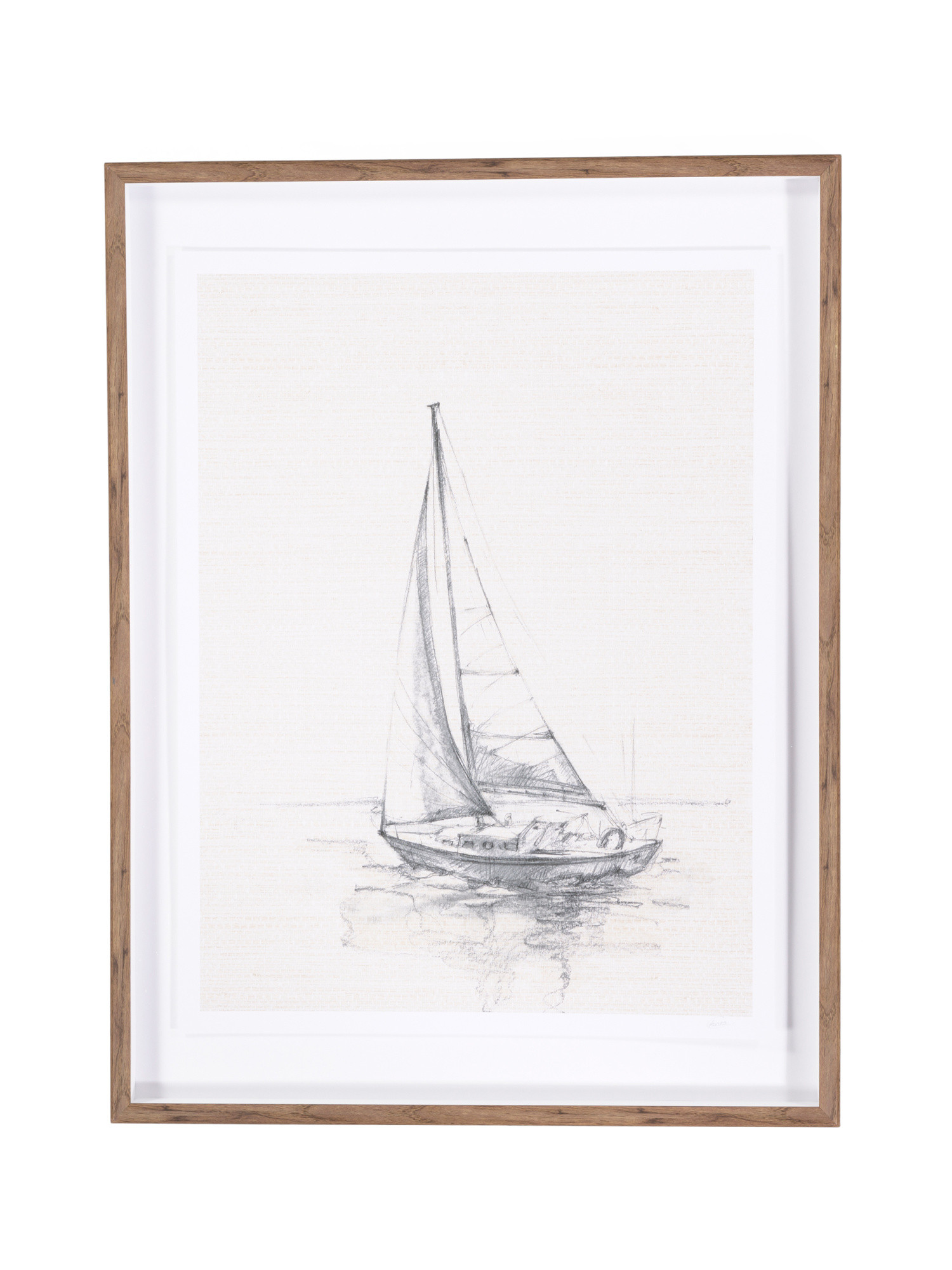 31x41 Sail Away Hand Embellished Matted Wall Art With Glass Covering | Coastal | Marshalls | Marshalls