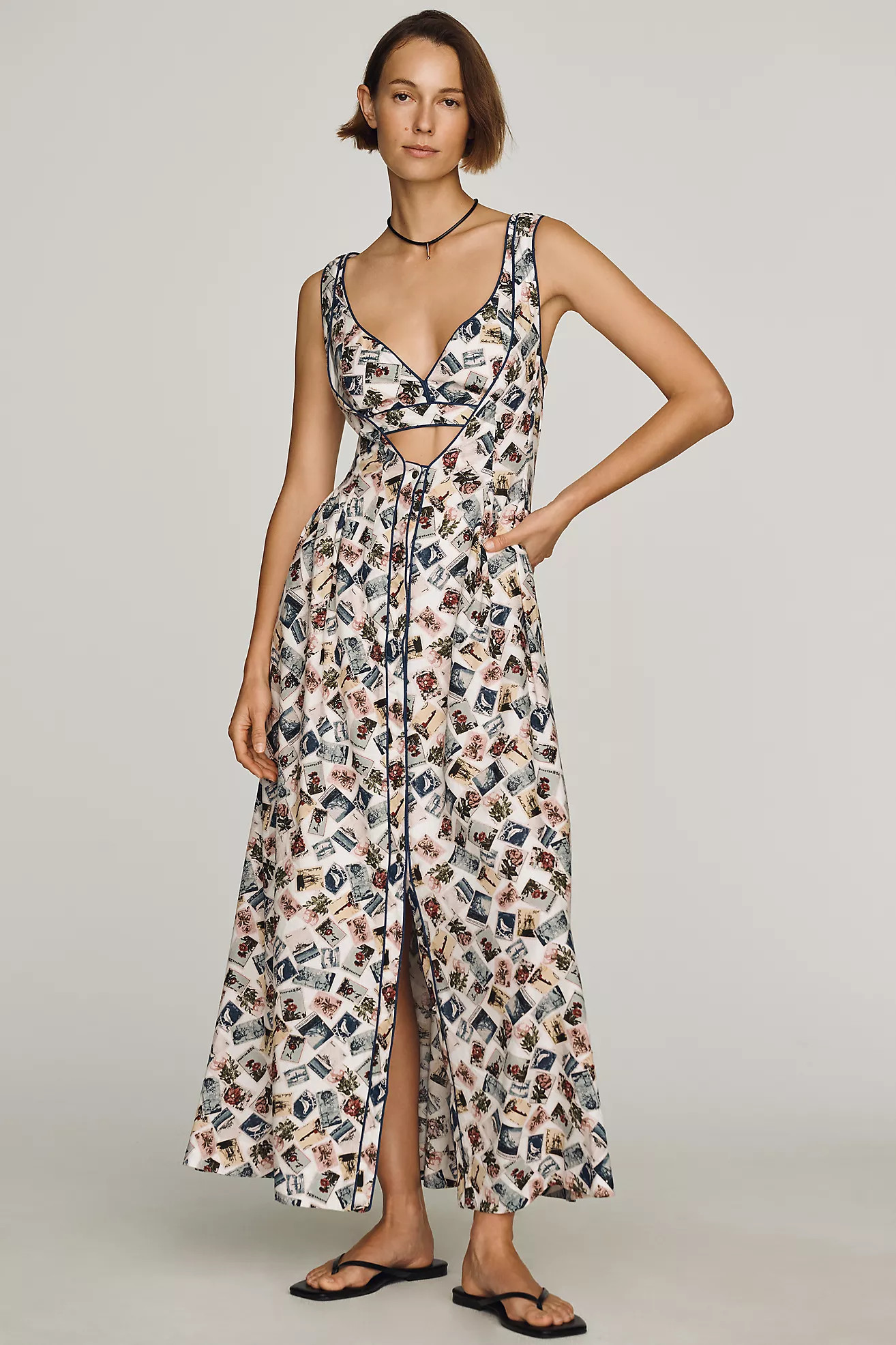 Maeve Cutout A-Line Dress | Anthropologie (US)
