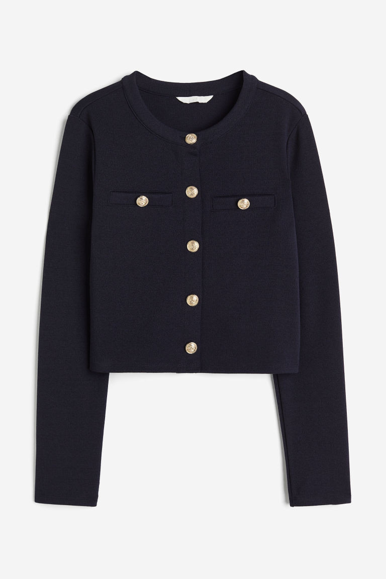 H & M - Textured Cardigan - Blue | H&M (US + CA)