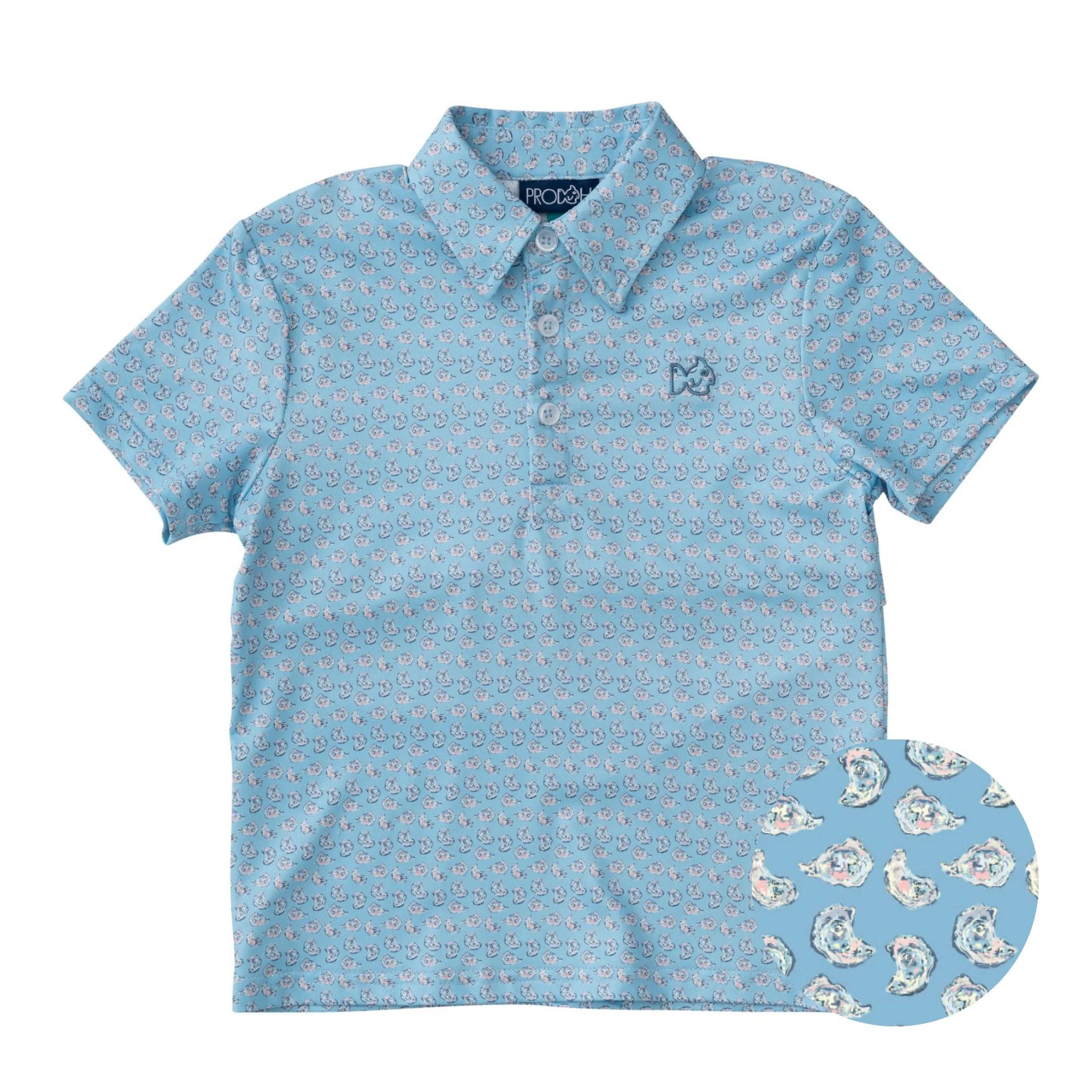 Pro Performance Polo in Oyster Print | PRODOH