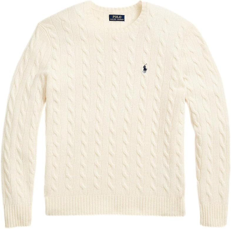 Polo RL Men's Cable Knit Pullover Sweater | Amazon (US)