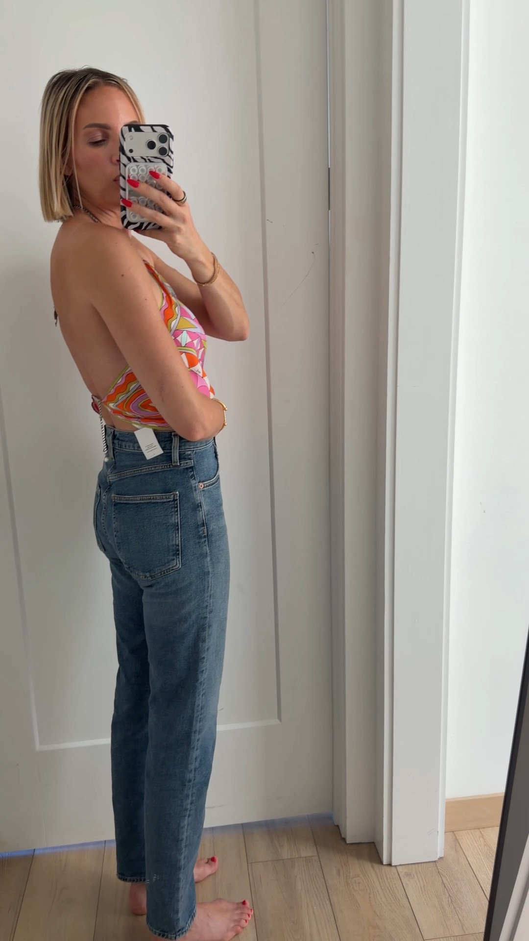 I size down one size to a 25. I might go down another size. On sale too ￼￼

#LTKSaleAlert #LTKootd #LTKTall