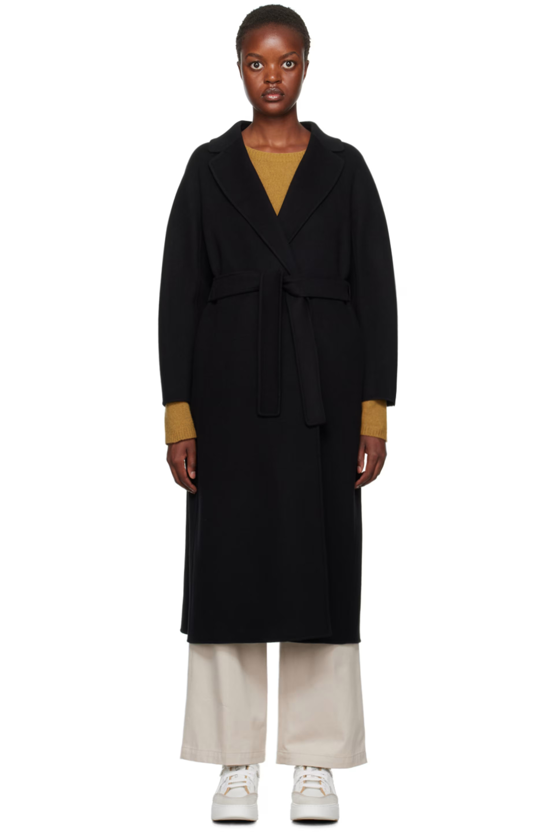 S Max Mara - Black Esturia Coat | SSENSE