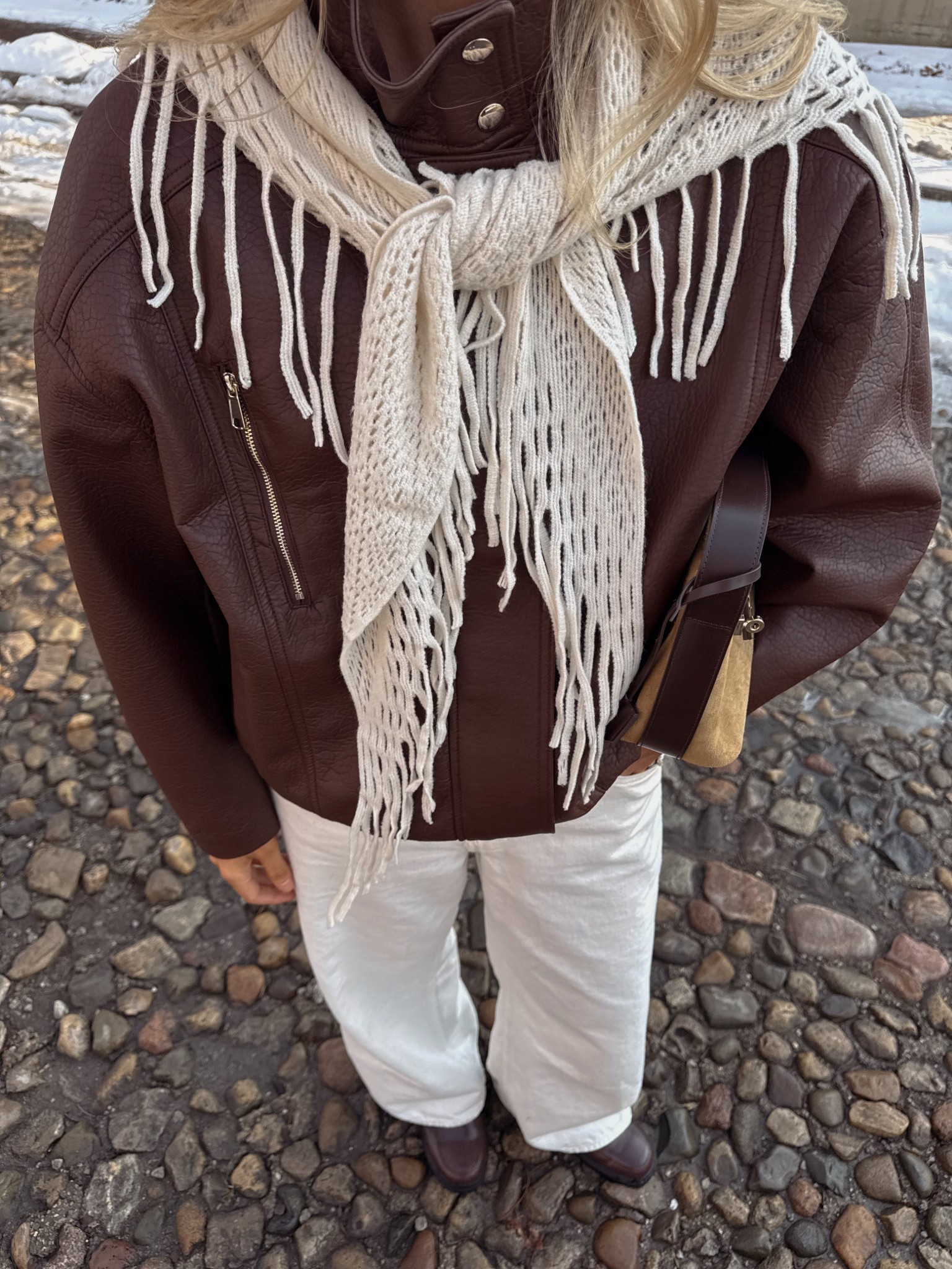 Amazon find! Crochet fringe shawl / triangle neck scarf for styling

#LTKNYFW #LTKootd #LTKSeasonal