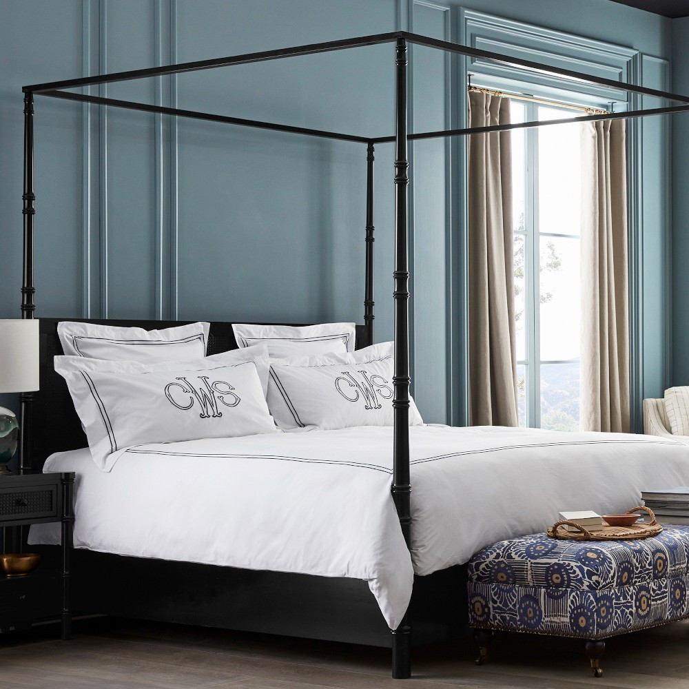 Hotel Bedding with Oversized Monogram Shams, Each | Williams-Sonoma