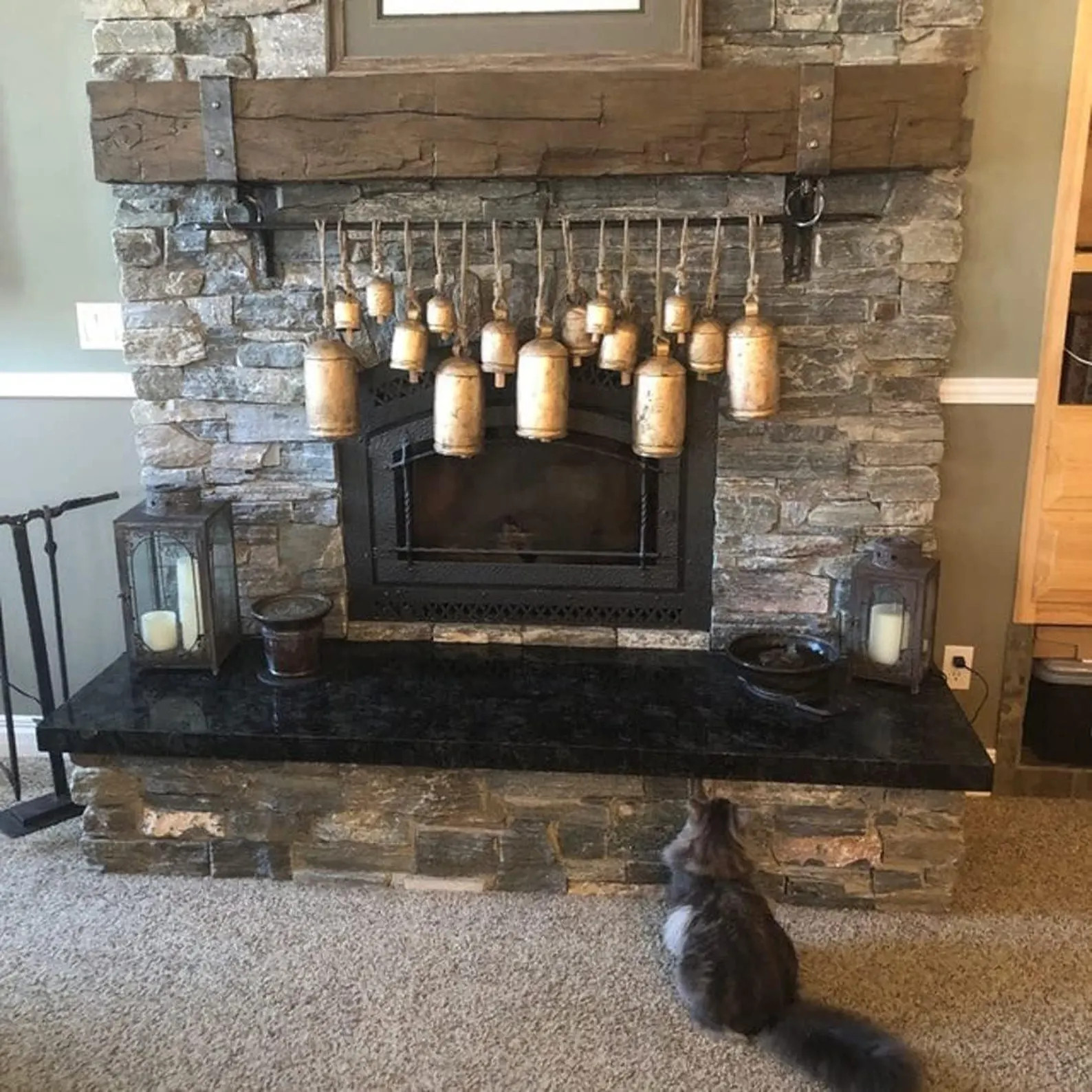 Cow Bells Giant Vintage Rustic Tin Metal Set of 15 Handmade Antique Decor for Holidays, Swiss Sou... | Etsy (US)