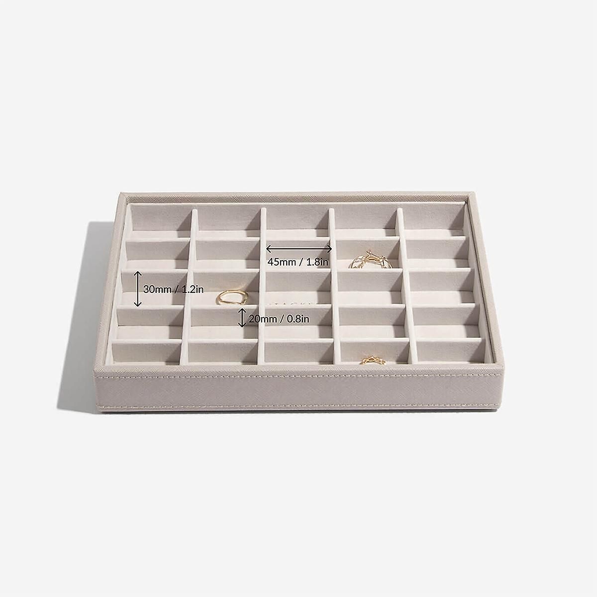Stackers Classic Lidded Box Taupe | The Container Store