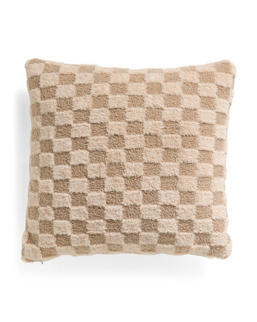 22x22 Charlize Checkered Pillow | TJ Maxx