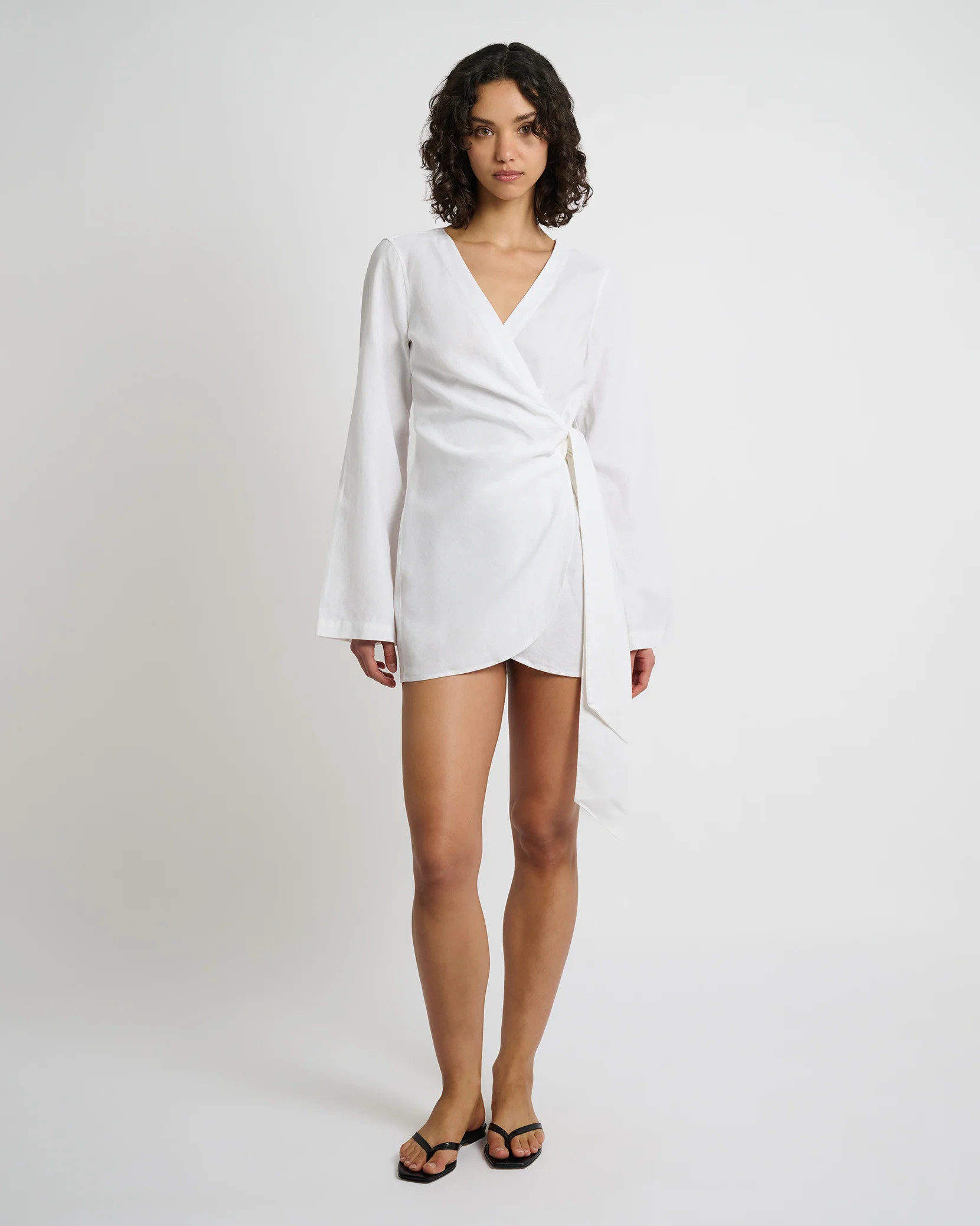 Air Linen Wrap Dress | onia