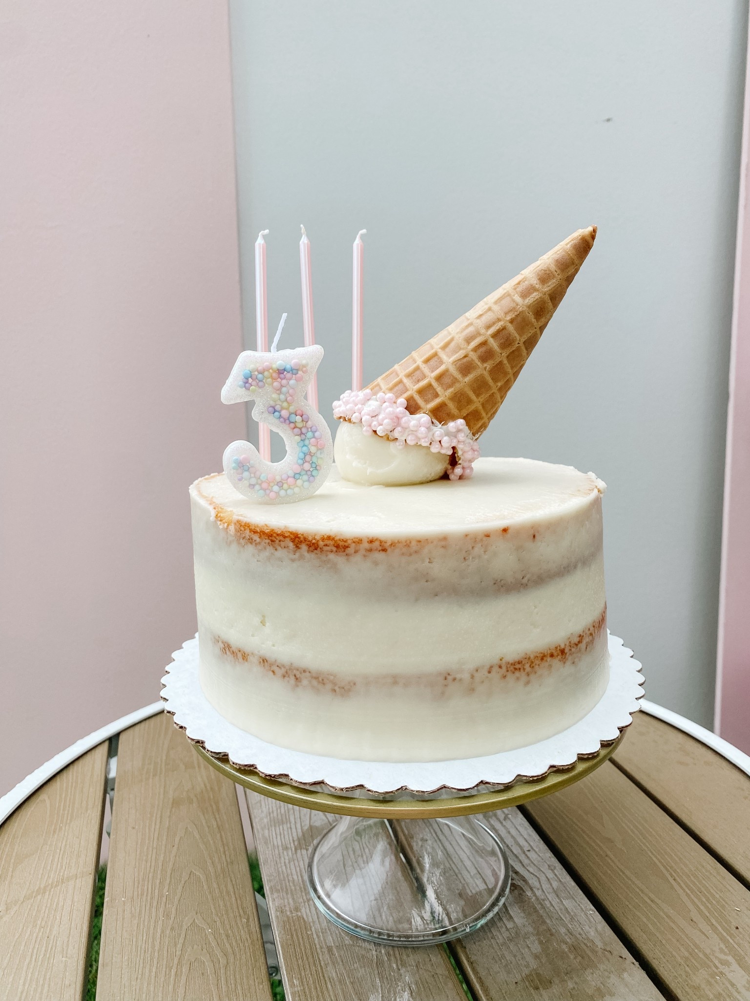 Ice cream party cake topper diy 

#LTKParties