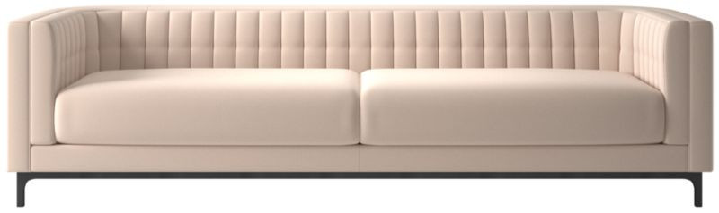 Ambroise 104" Light Taupe Velvet Sofa | CB2 | CB2