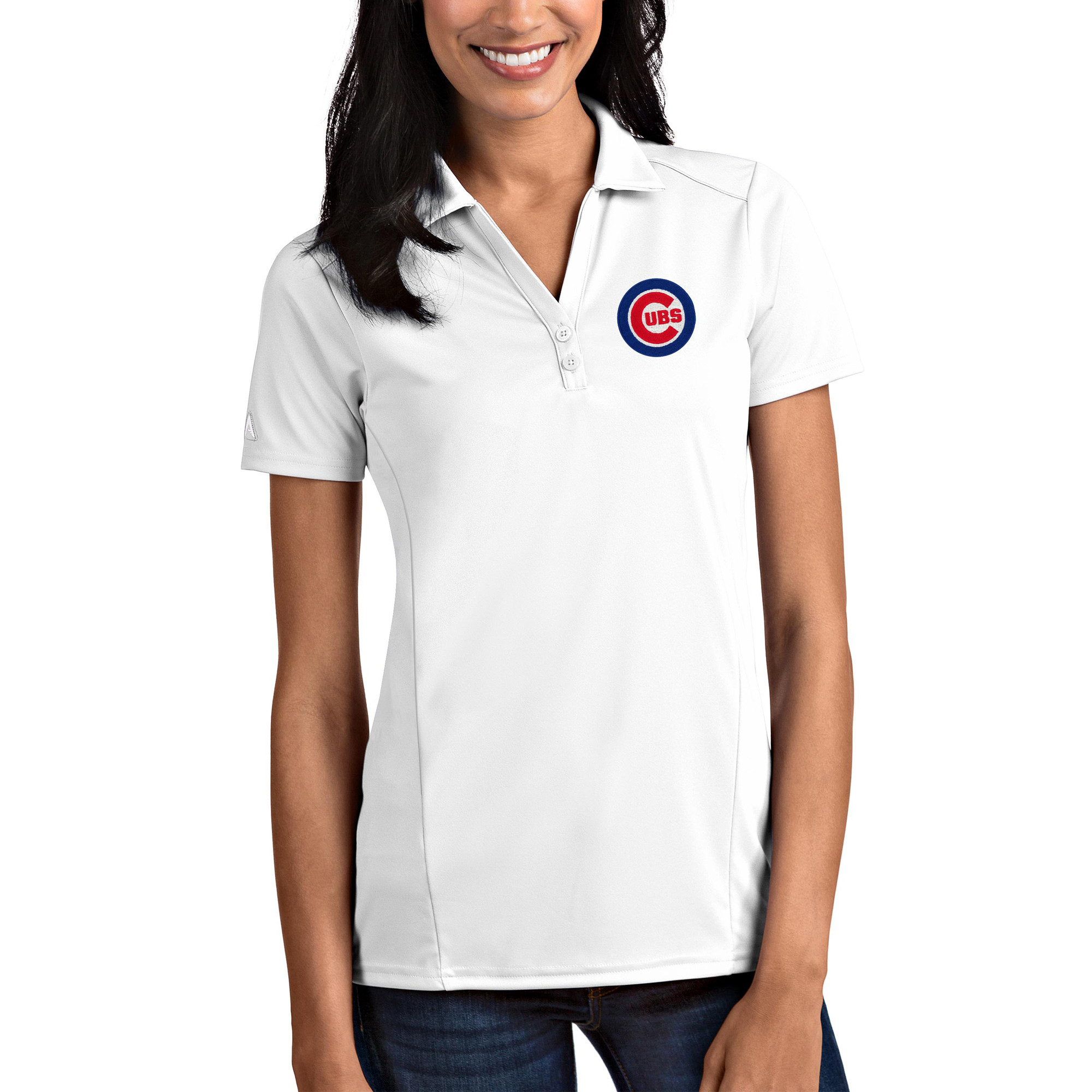 Chicago Cubs Antigua Women's Tribute Polo - White | Fanatics
