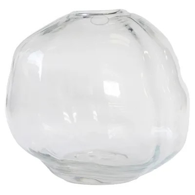 Amara Modern Classic Clear Glass Decorative Table Vase - Small | Kathy Kuo Home
