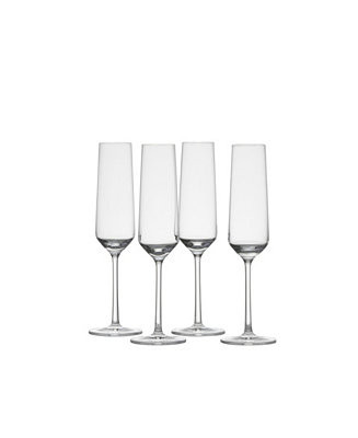 Zwiesel Glas Pure Champagne 7.3oz Set of 4 - Macy's | Macy's