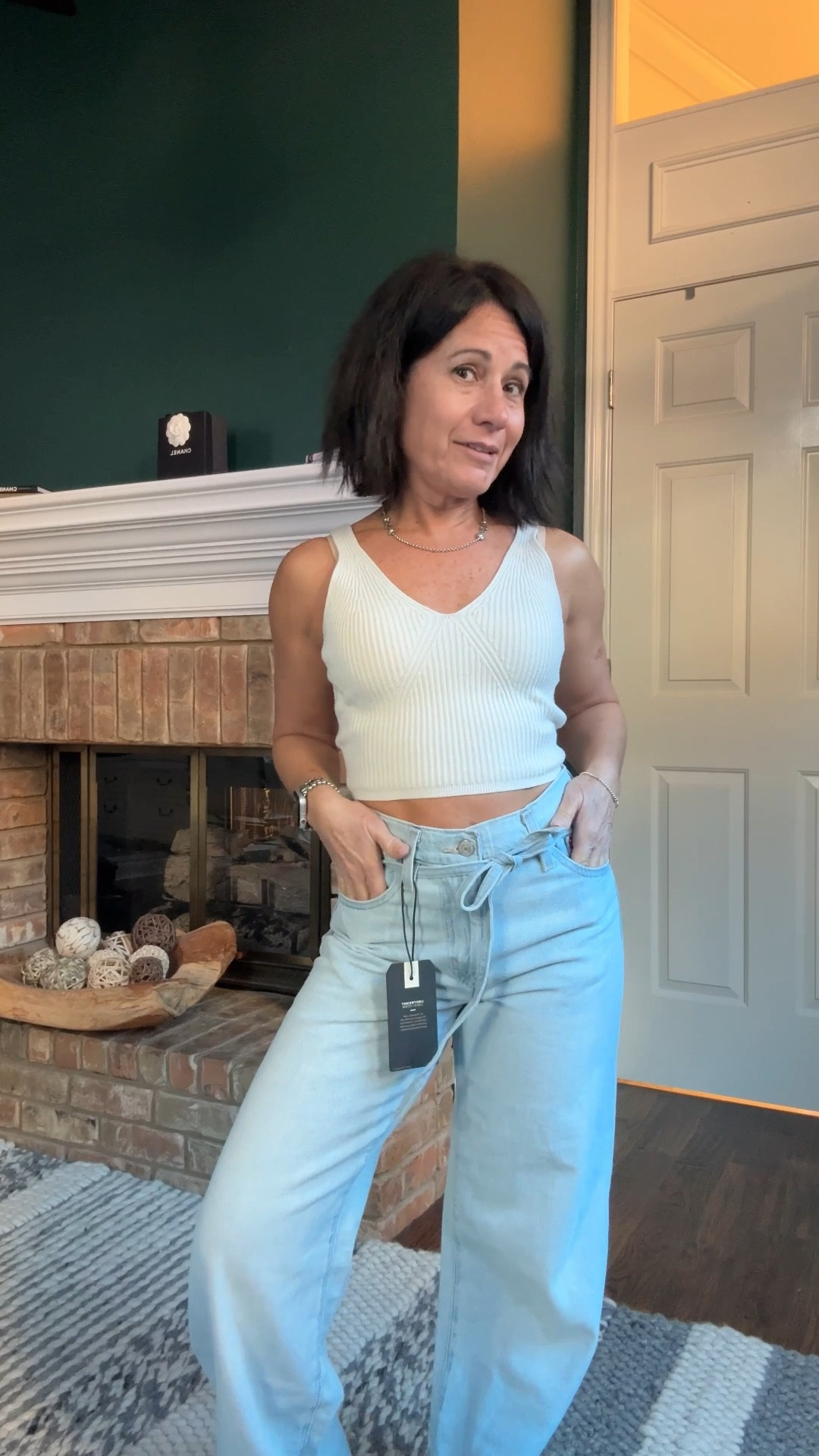 Spring jeans linen and denim Levi’s jeans 

#LTKgrwm #LTKOver40 #LTKPetite