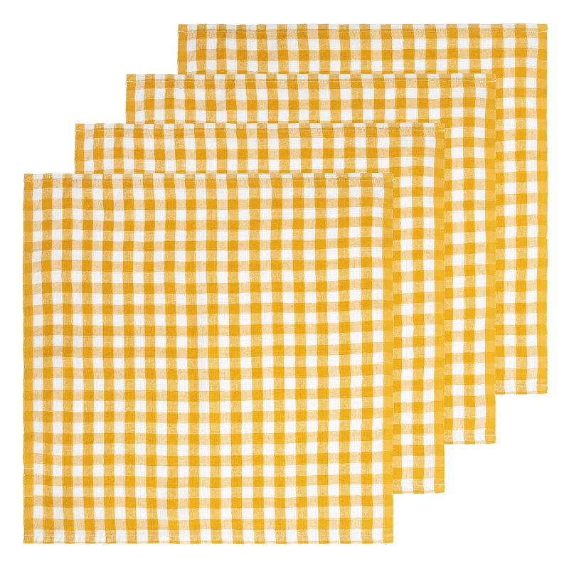 Alessandro Gingham Napkin (Set of 4) | Wayfair North America