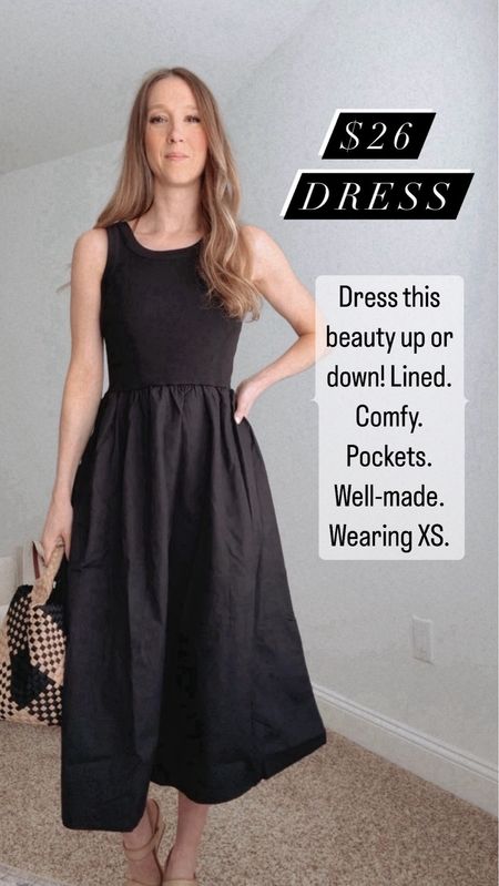 This black dress is perfect for spring as a wedding guest outfit, weekend adventure, or casual date nights into summer. Dress up with a nice strap sandal or dress down with sneakers!

#LTKwedding #LTKstyletip #LTKFestival