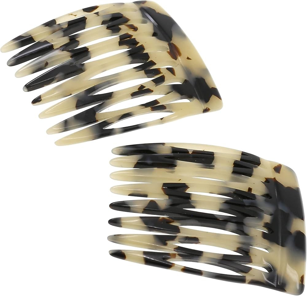 Camila Paris CP3349 French Hair Side Comb Handmade Small White Tokyo French Twist Hair Combs Deco... | Amazon (US)