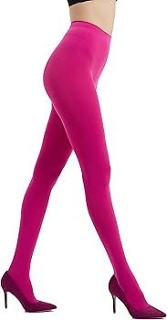 80D Semi Opaque Tights for Women Stretchable High Waist Womens Stockings Soft Pantyhose with 20+ ... | Amazon (US)