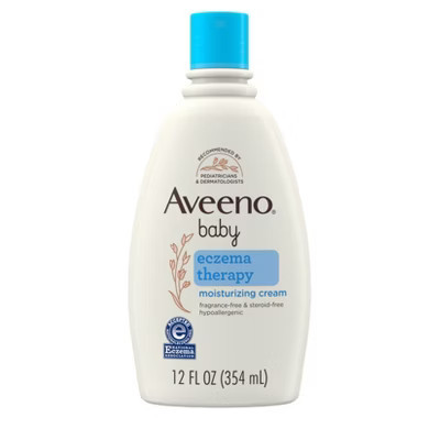 Aveeno Baby Eczema Therapy Moisturizing Cream for Dry, Itchy Skin - 12 fl oz | Target