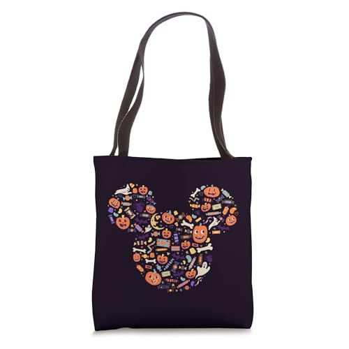 Disney Mickey Mouse Icon Candy and Pumpkins Halloween Tote Bag | Amazon (US)