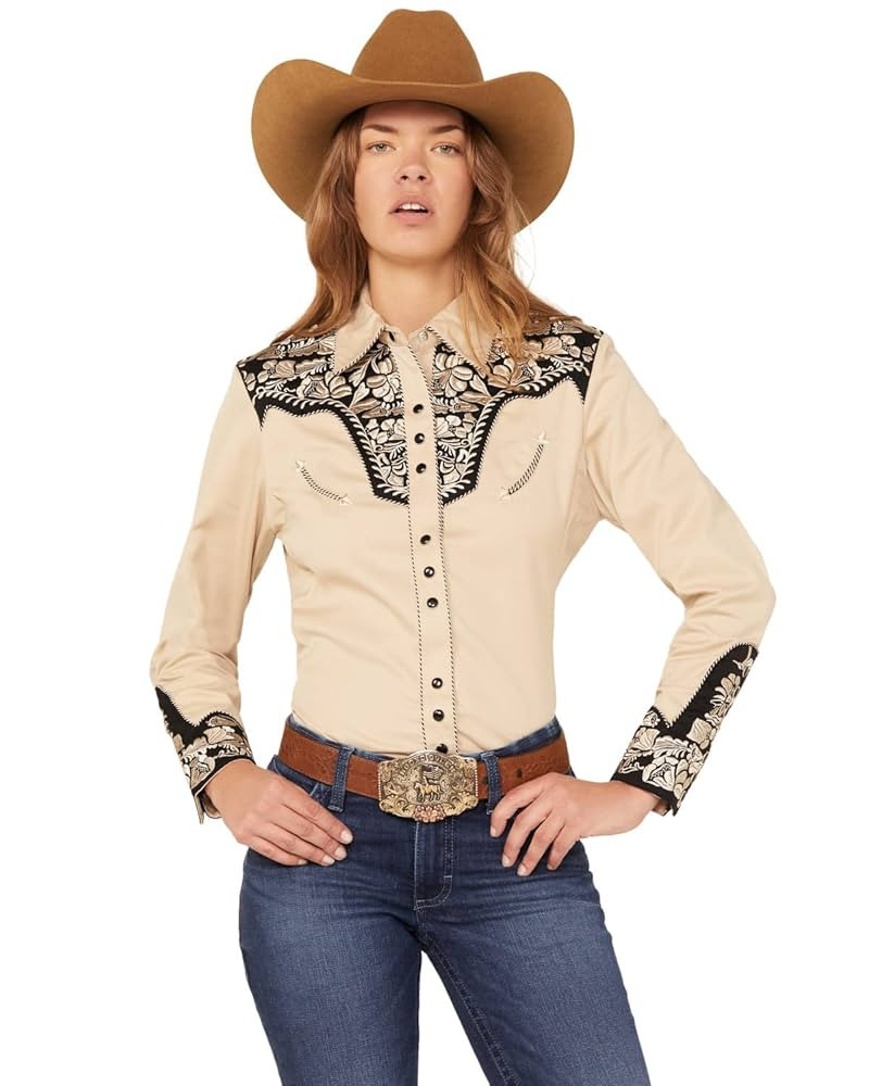 Scully Multi Colored Embroidered Yoke and Sleeve Western Shirt PL654C DEN *** | Amazon (US)