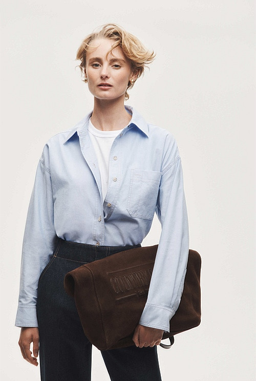 Oversized Australian Cotton Oxford Shirt | Country Road