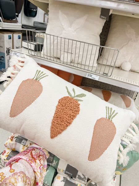 Easter spring throw pillows for decorating inside and outside! Love these affordable target finds! 

#LTKunder50 #LTKhome