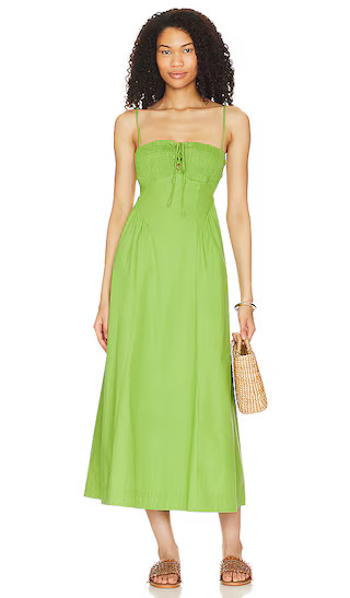 Fifi Midi Dress in Kelly Green | Revolve Clothing (Global)