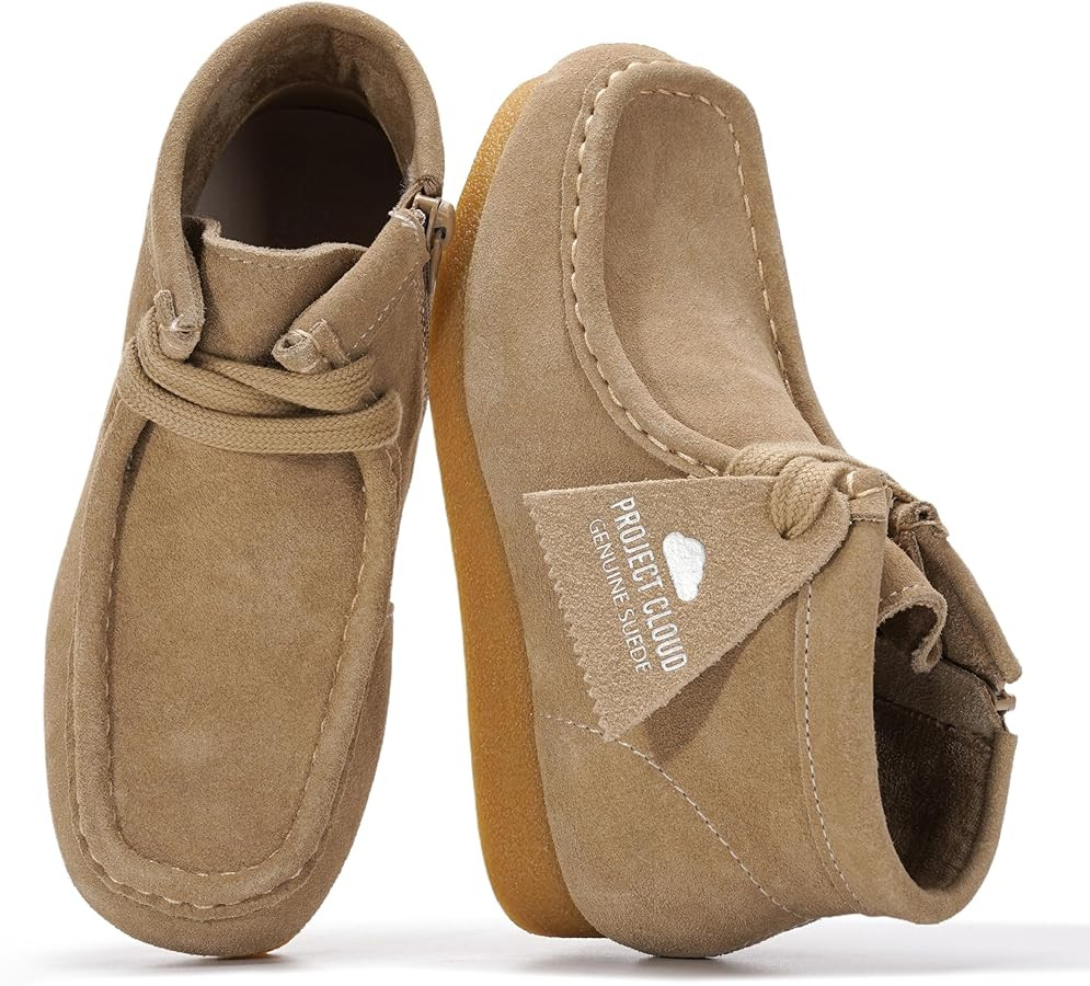 Project Cloud Kids Boots 100% Genuine Leather Chukka Non-Slip Fall Shoes Girls Boots for Kids wit... | Amazon (US)