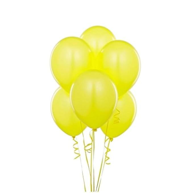 King's deal (Tm) 12 Inches Ultra Thickness Latex Balloon 100 Count (Yellow) | Amazon (US)