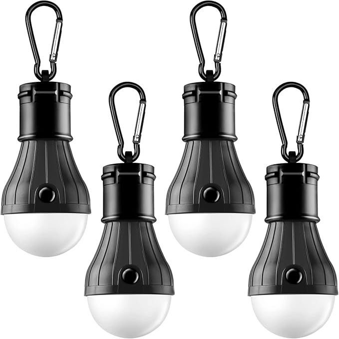 FLY2SKY Portable LED Tent Lamp Emergency Lights with Hook, Hurricane Bulb Lantern Equipment for C... | Amazon (US)