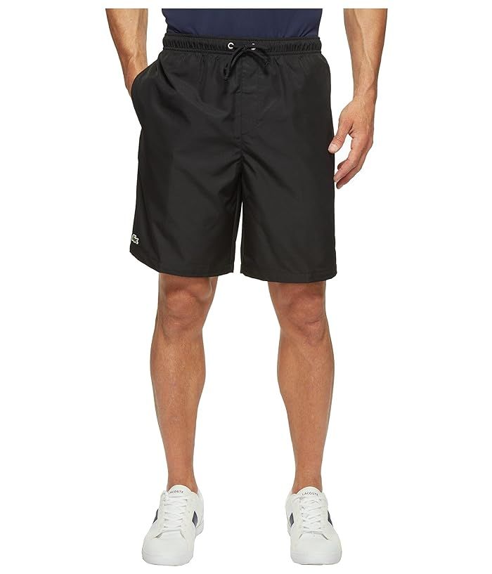 Lacoste Sport Lined Tennis Shorts (Black) Men's Shorts | Zappos