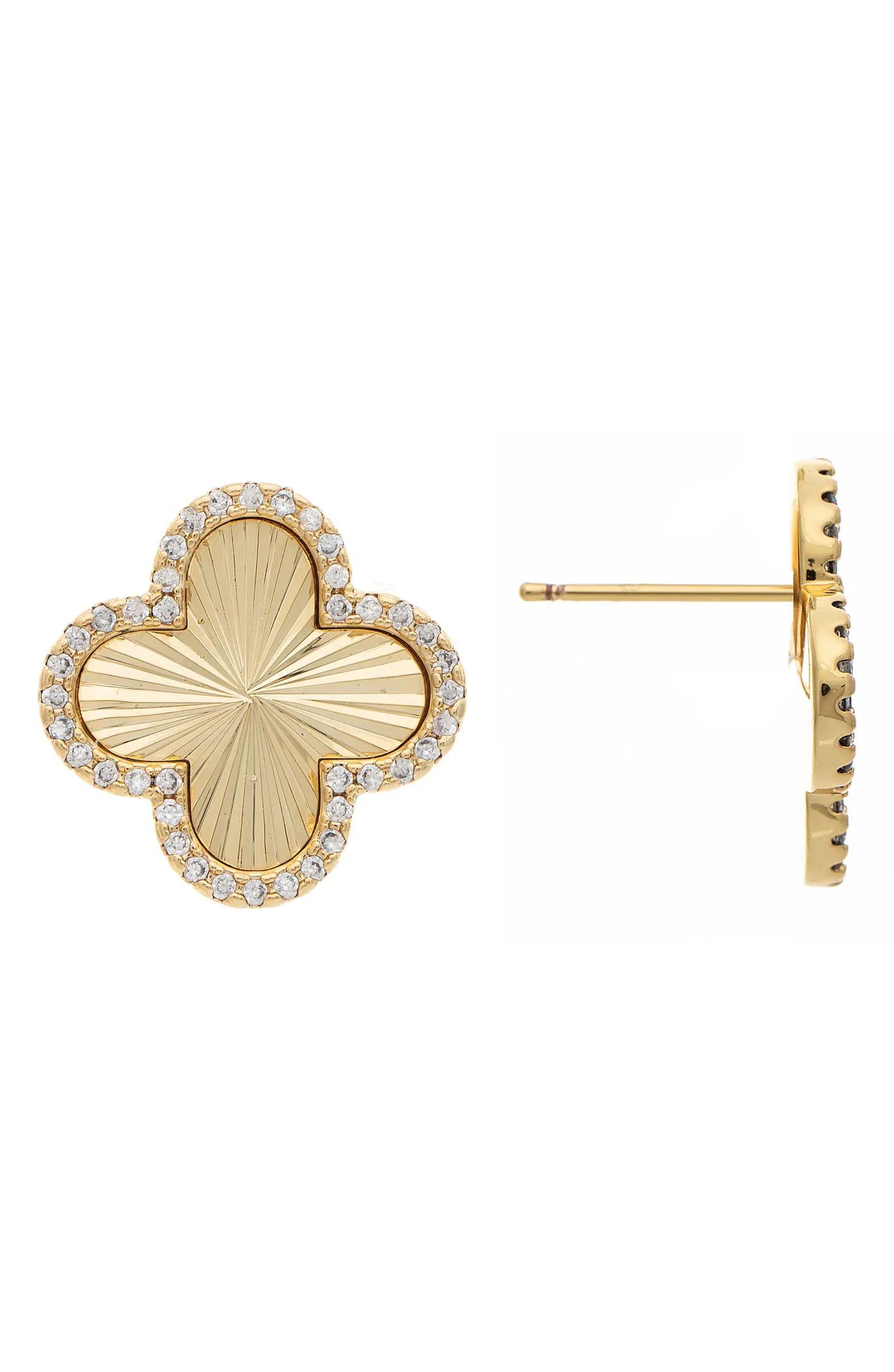 RIVKA FRIEDMAN Clover CZ Stud Earrings | Nordstromrack | Nordstrom Rack