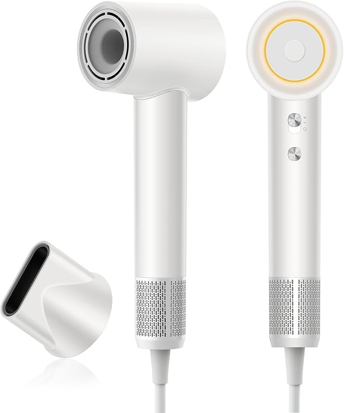 Hair Dryer, zhiyangfei Negative Ion Blow Dryer for Women Men, 110, 000 RPM Brushless Motor, 3 Hea... | Amazon (US)