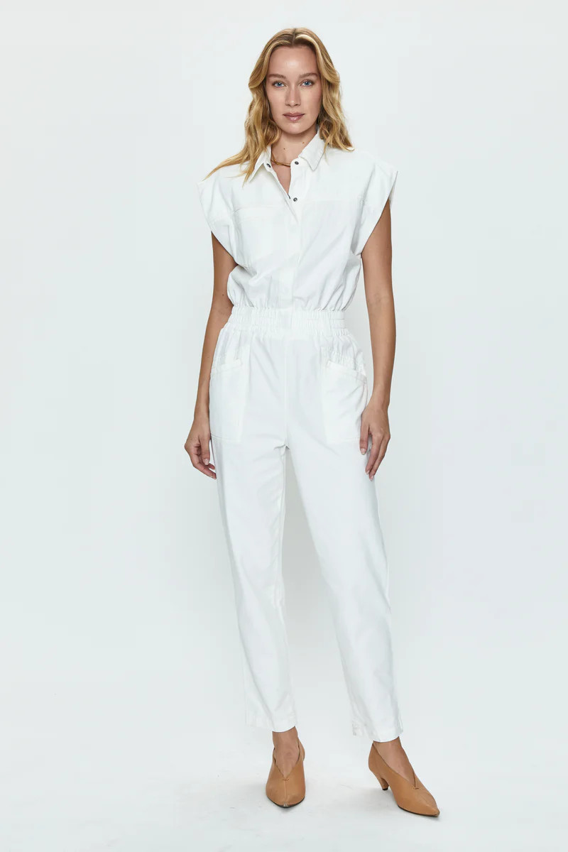 Rosie Jumpsuit - Porcelain | Pistola Denim