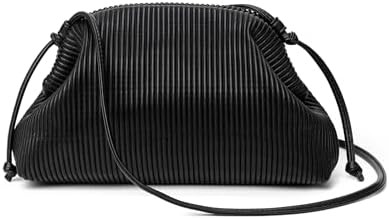 KingTo Clutch Purses for Women, Soft Cloud Bag Fashion Dumpling with Ruched Pouch Handbag for Cro... | Amazon (US)