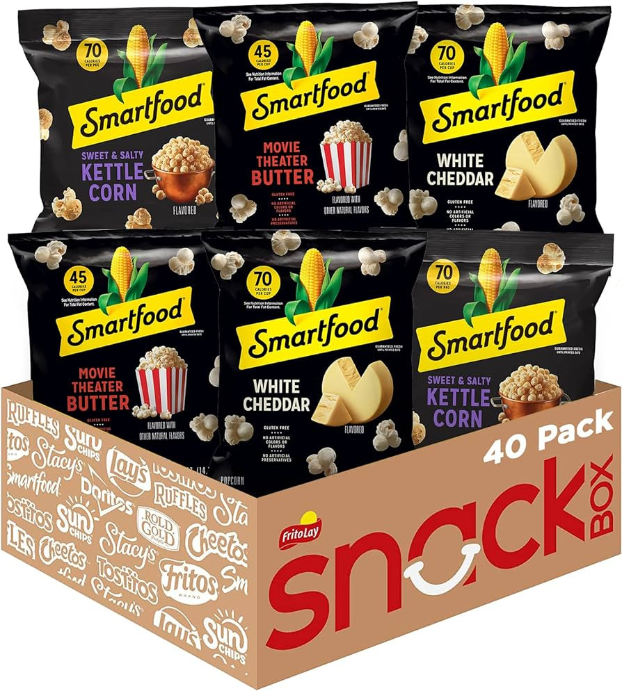 Smartfood Popcorn, Variety Pack, 0.5 Ounce (Pack of 40) | Amazon (US)