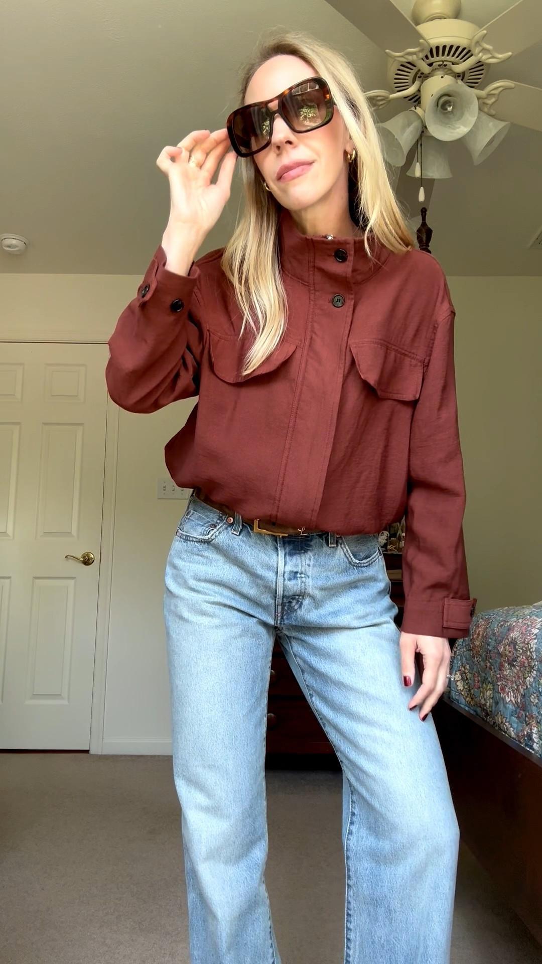 Funnel neck jacket under $50 - obsessed with this collar for fall

#LTKSeasonal #LTKOver40 #LTKSaleAlert