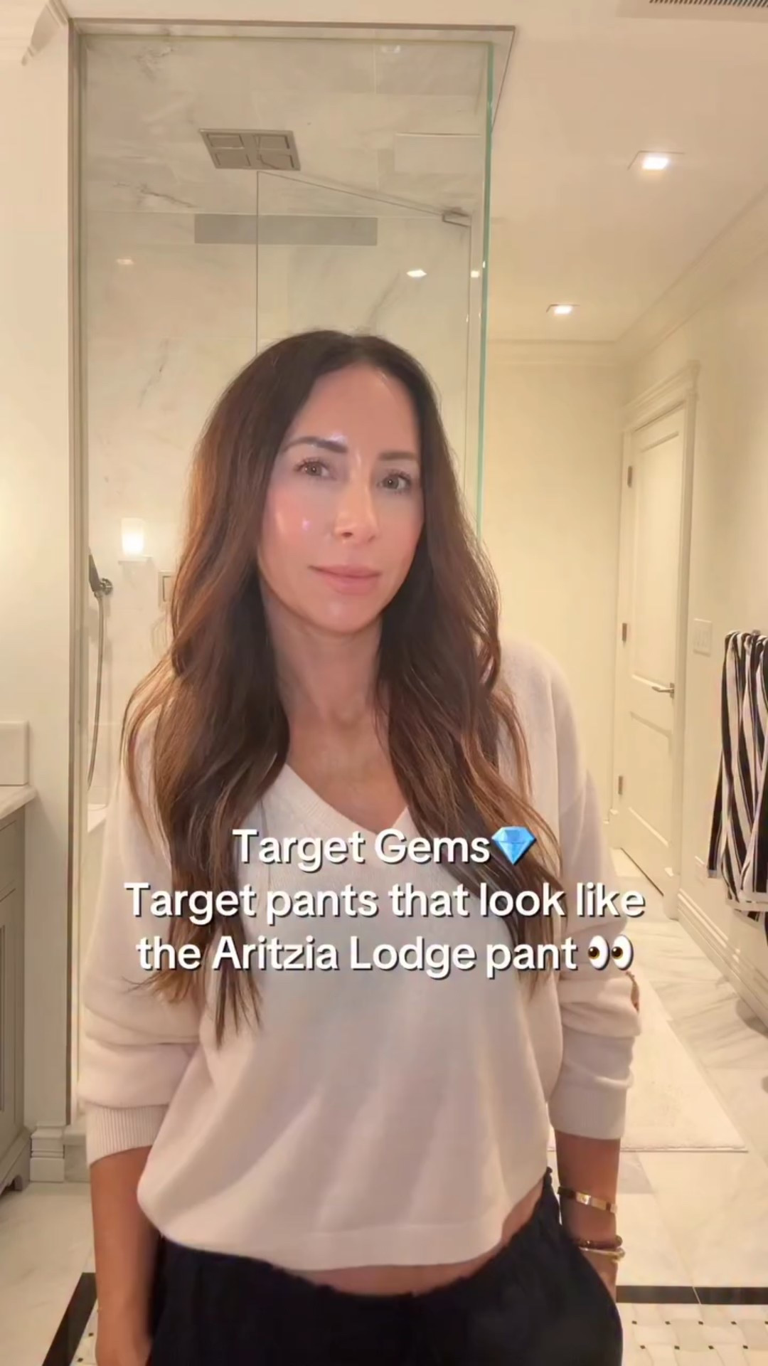 Target Gems💎 is my signature series where I share expensive-looking Target finds for you.

These Target pants look SO similar to the Aritzia Lodge pant 👀
Comfy but still put together (aka the best mom pants).

Perfect for work, errands, and travel days.
Wear them with ballet flats, loafers, sneakers… or even sandals! Dress them up or down.

And the best part? They come in Regular / Tall / Petite. 🤍

Commet “SHOP” and I’ll send you the link

#targetfinds
#targetstyle
#targetfashion
#affordablefashion 
#budgetstyle 
#widelegpants
#everydayoutfit
#workwearstyle
#momstyle
#fashionover40

#LTKootd #LTKU #LTKOver40