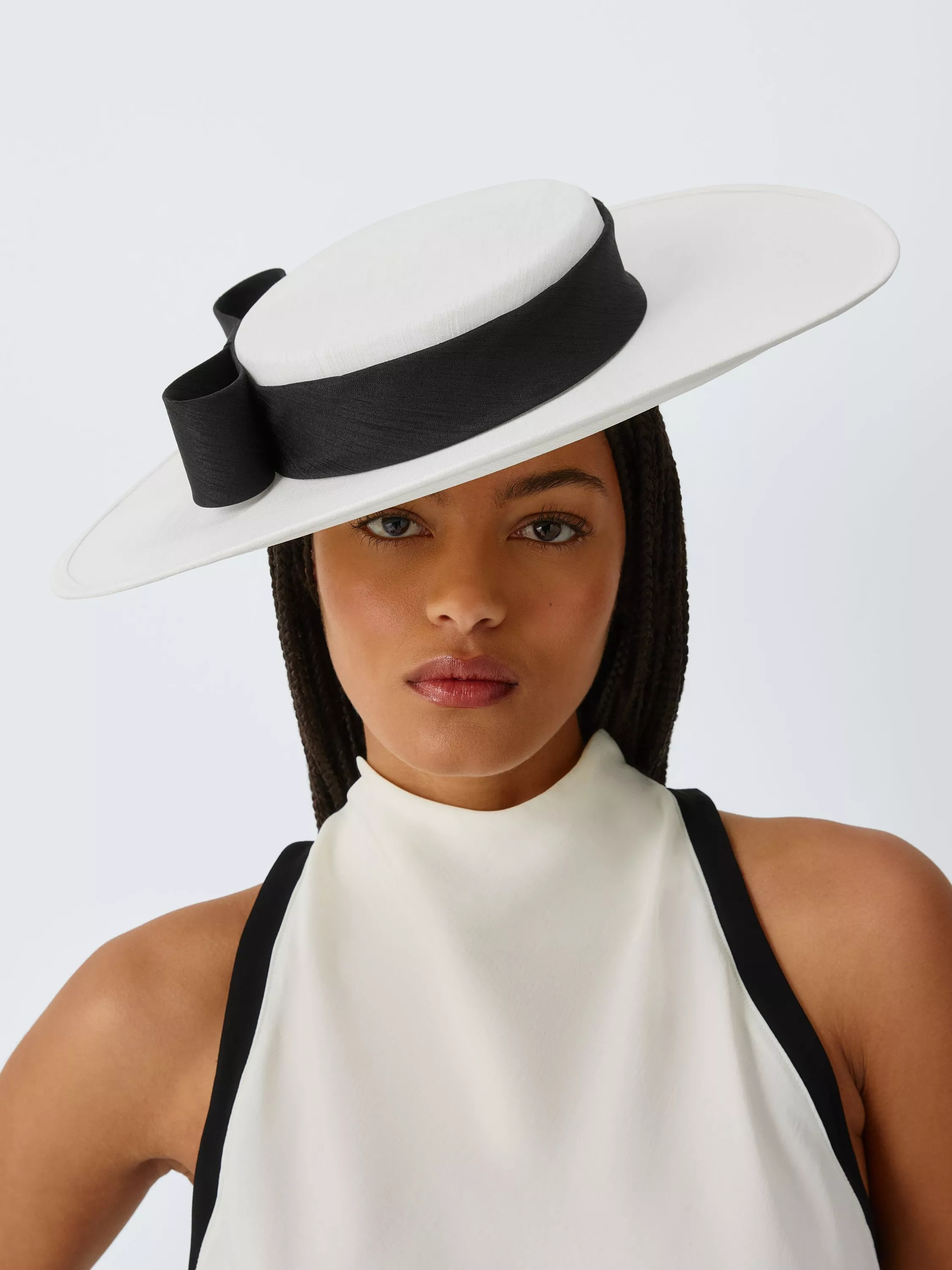 John Lewis Marina Boater Hat, Ivory | John Lewis (UK)