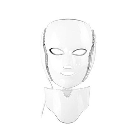 Led Face Mask Light Therapy 7 Colors Face and Neck Rejuvenation Therapy Facial | Walmart (US)