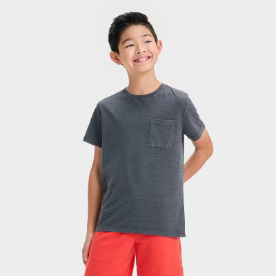 Boys' Short Sleeve Washed Pocket T-Shirt - Cat & Jack™ | Target