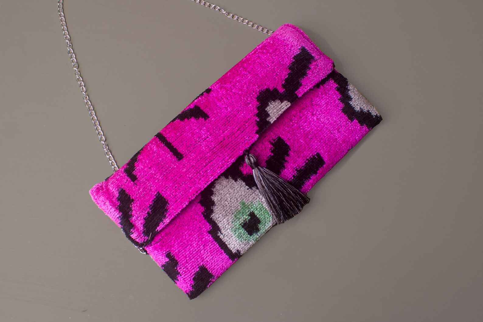 Pink Evil Eye Clutch,pink Clutch Bag,pink Ikat Bag,bridal Clutch Bag,wrislet Clutch Bag,pink Summ... | Etsy (US)