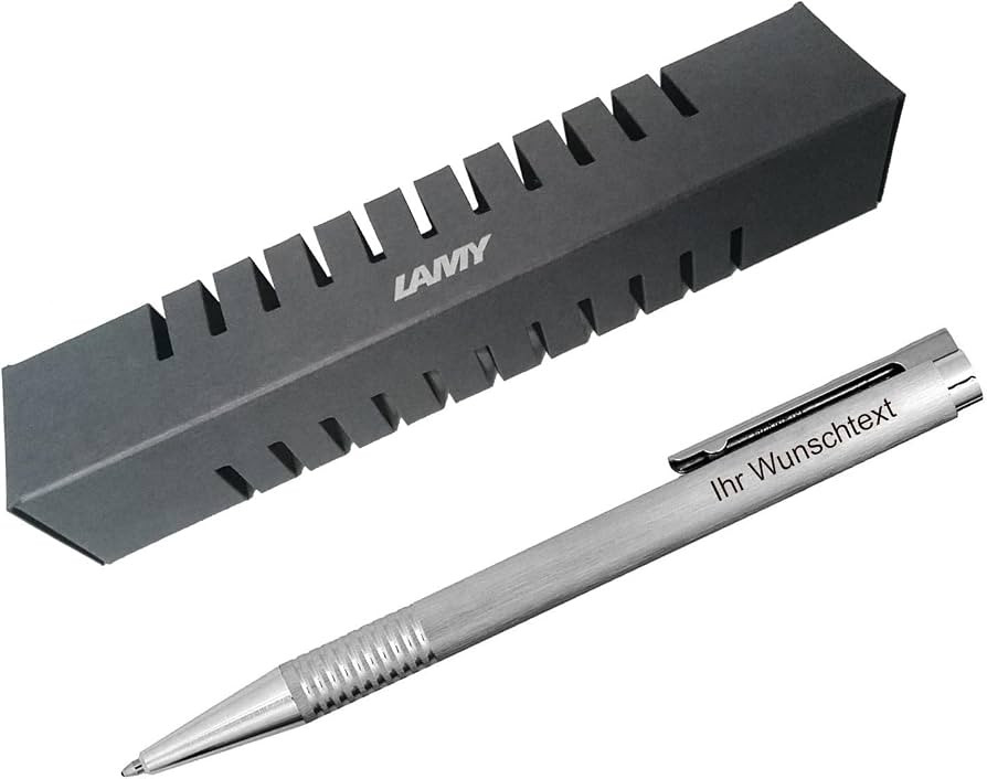 Lamy Kugelschreiber Logo Modell 206 brushed (strichmattiert) inkl. Laser-Gravur | Amazon (DE)