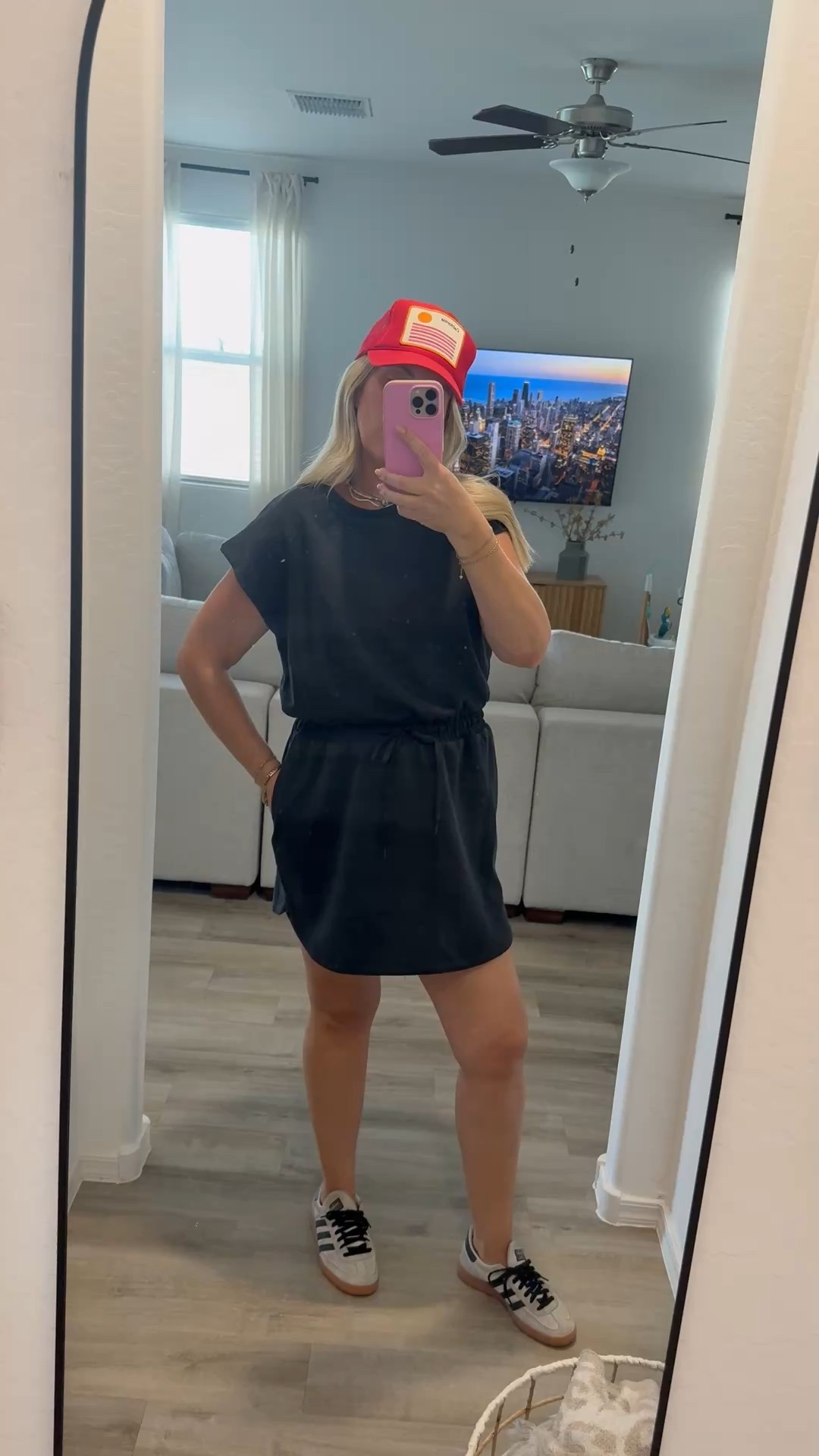 Target activewear dress with a cinched waist i did a L and shouldve done a M 

#LTKSaleAlert #LTKStyleTip #LTKFindsUnder50