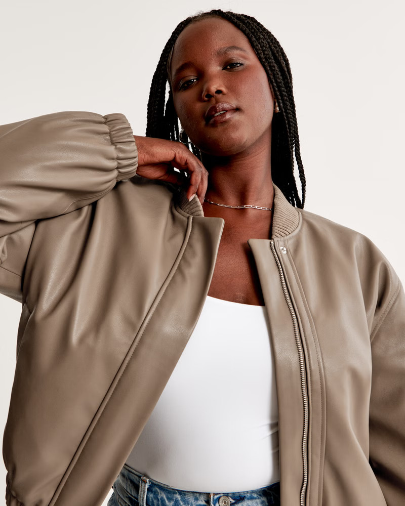 Shrunken Bomber Jacket | Abercrombie & Fitch (US)