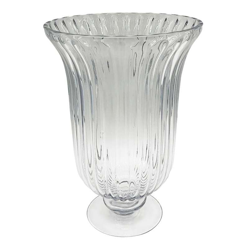 Glass Vase On Base, 8x12 | At Home