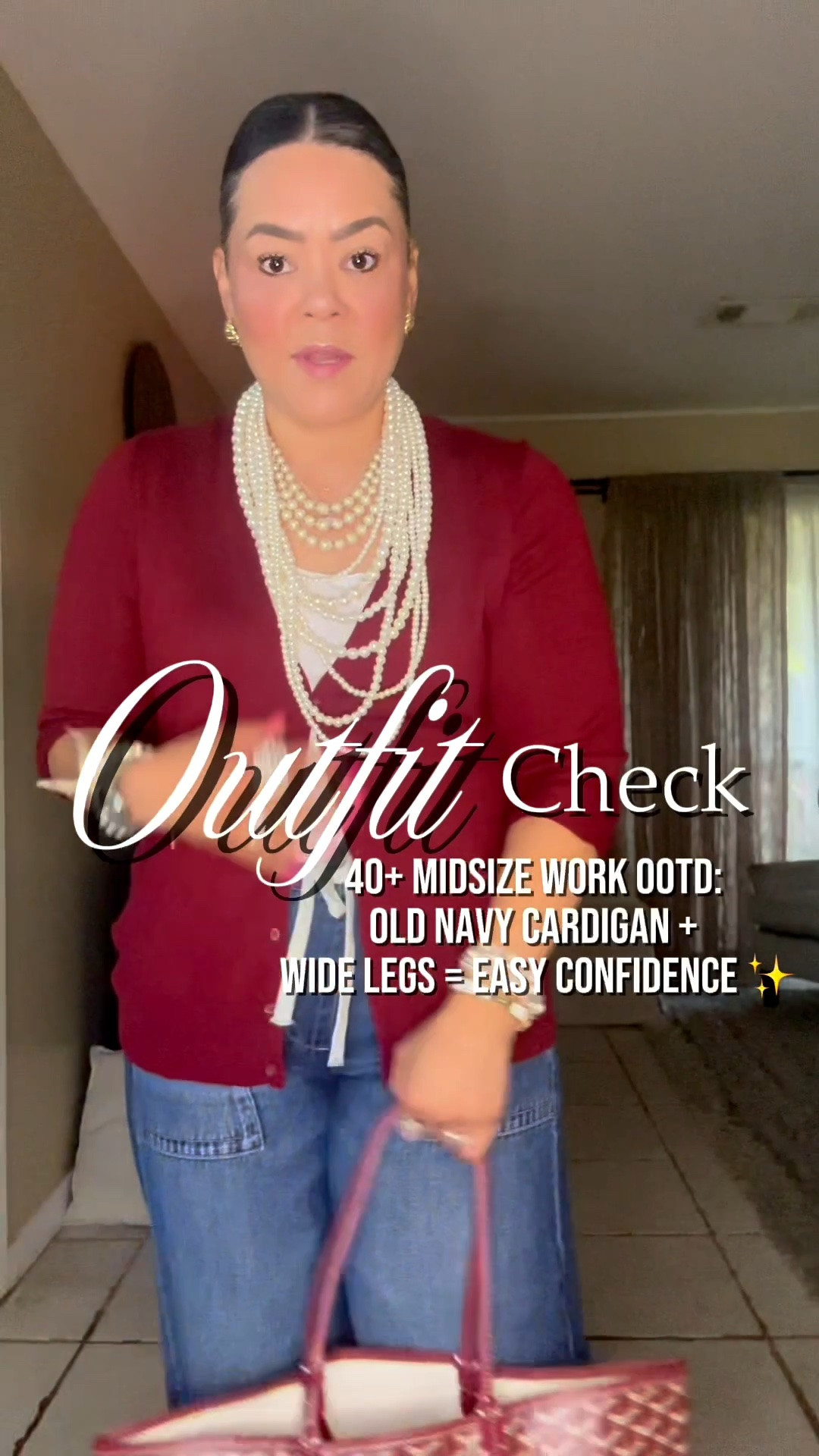 40+ Midsize Work OOTD: Old Navy Cardigan + Wide Legs = Easy Confidence ✨ @amazonfindsandfashion

#LTKWorkwear #LTKMidsize #LTKOver40
